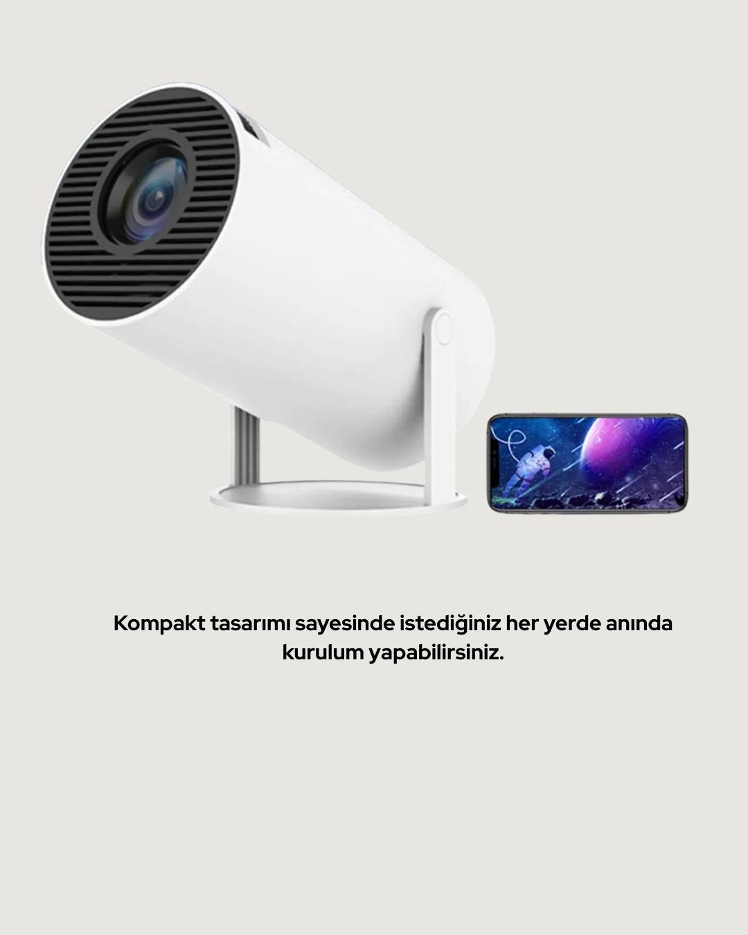 Kablosuz ve Kablolu Bağlantı Seçenekli Ev Tipi Projeksiyon - Görsel 3