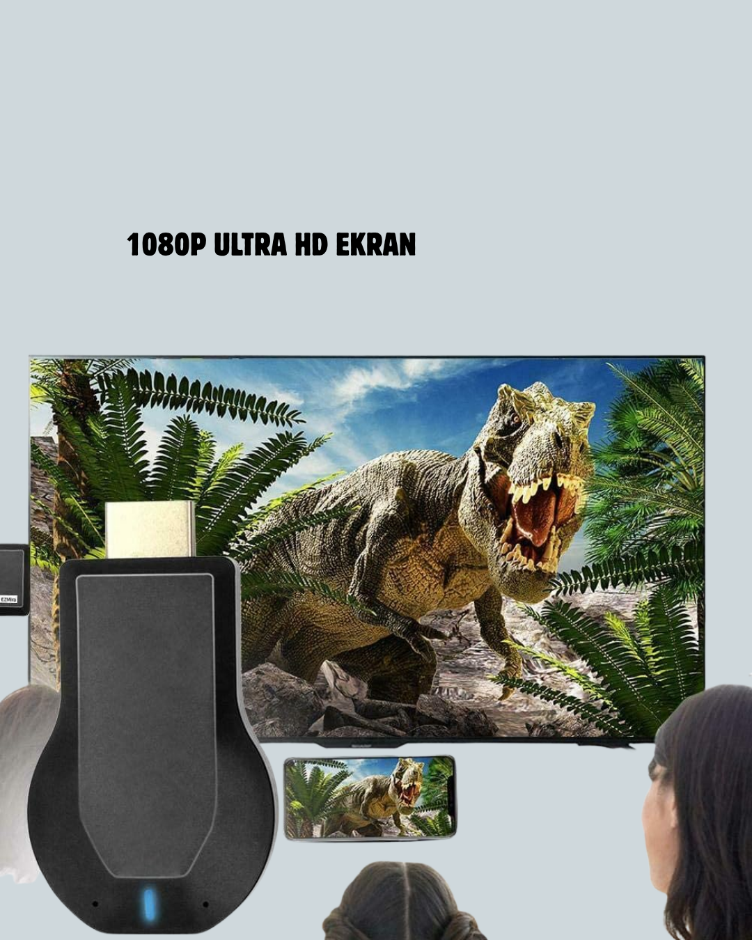 HDMI Kablosuz Ekran Alıcısı – iOS, Android,PC Uyumluluğu - Görsel 2
