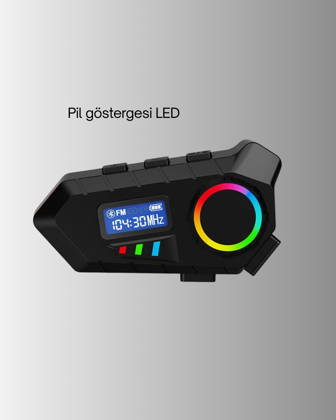 Bluetooth 5.4 İnterkom IP65 Toz ve Su Geçirmez LED Göstergeli - Görsel 4