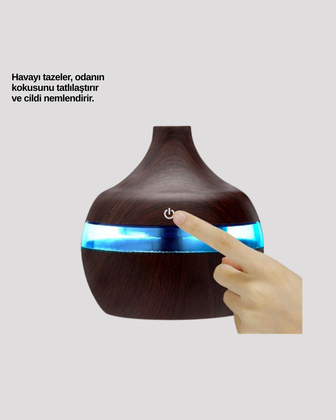 7 Renk LED Işıklı Ultrasonik Aroma Difüzör 300 ml - Görsel 4