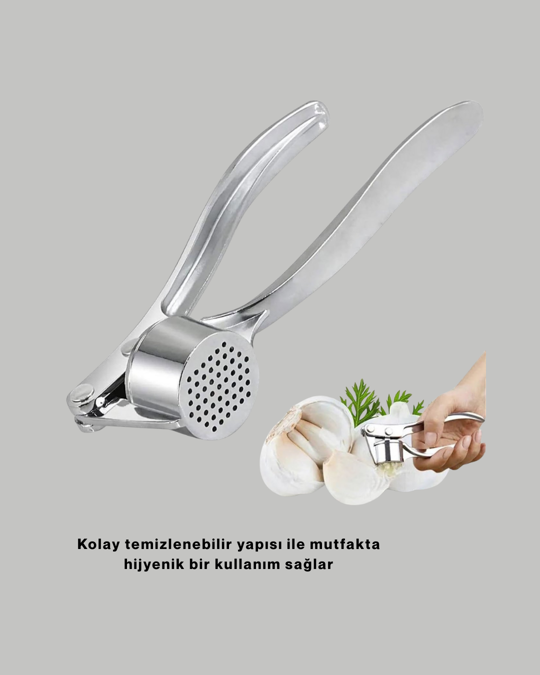 Metal Sarımsak Ezici - Görsel 4