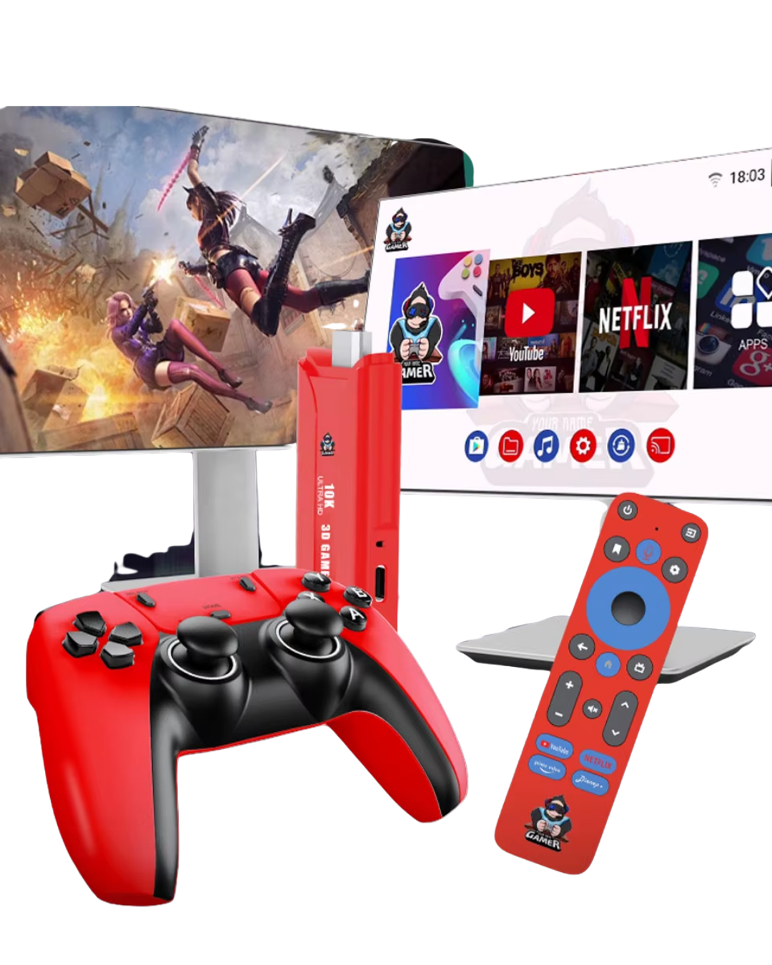 Android 10K HD TV Oyun Konsolu 64GB 5G WiFi Destekli - Görsel 4