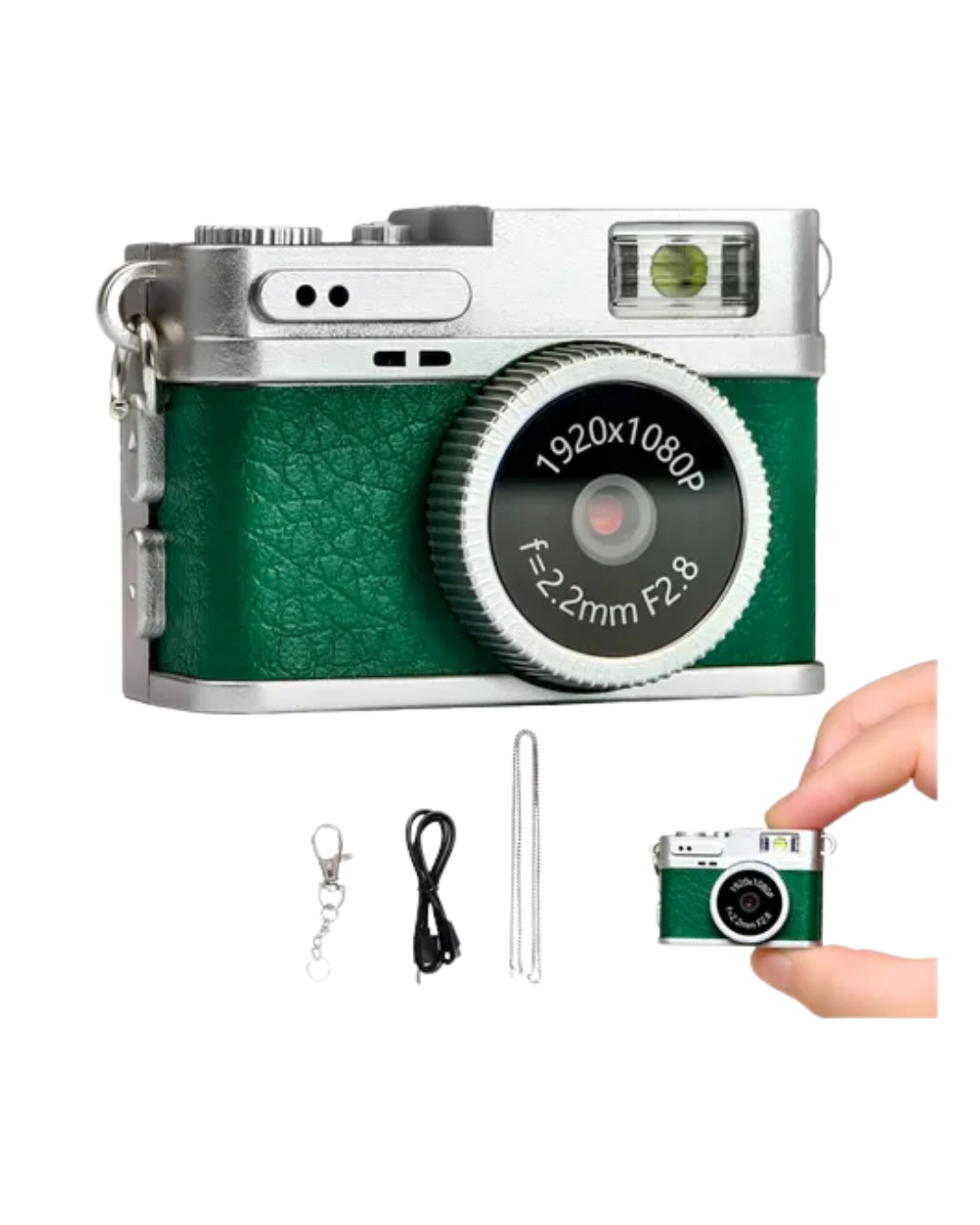 1080P HD Mini Dijital Kamera IPS Ekranlı Taşınabilir Fotoğraf Makinesi - Görsel 4