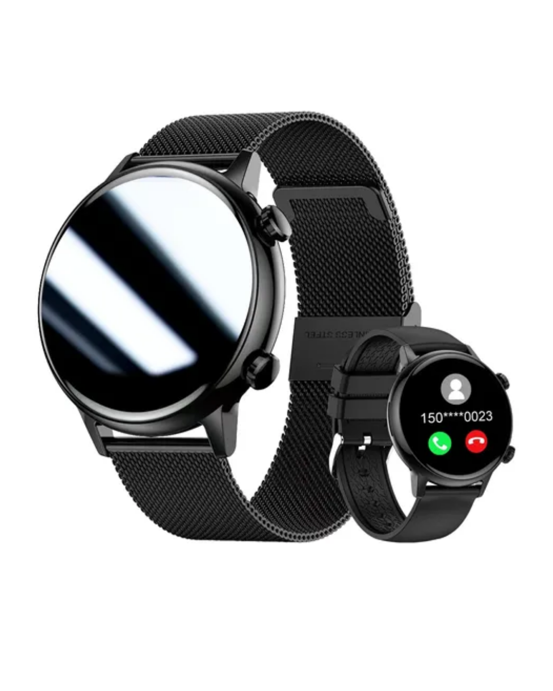 3 Kordonlu Bluetooth Arama Özellikli Sağlık Takipli Akıllı Saat - Görsel 3