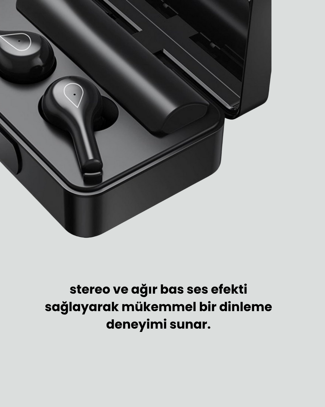 Akıllı Ekranlı Bluetooth Kulaklık – Derin Bas ve Net Tiz - Görsel 4