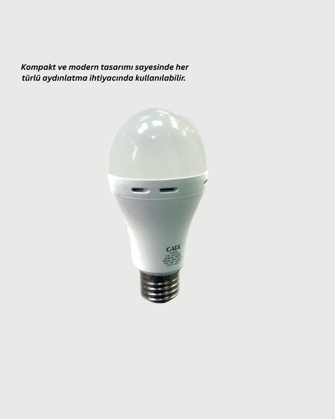 Şarjlı LED Ampul 30 Watt Soğuk Beyaz - Görsel 4