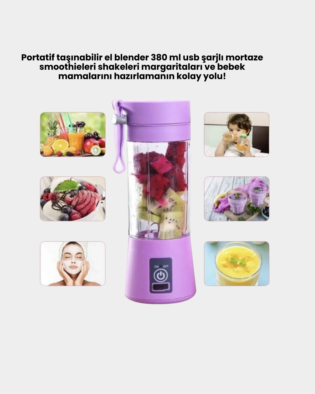HM03 Smoothie Blender - Görsel 4