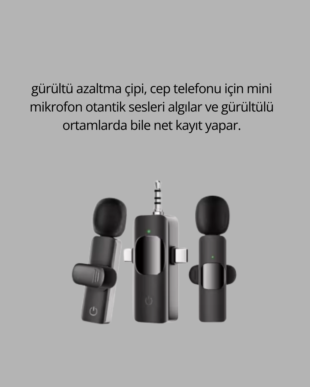 Çok Yönlü Mikrofon - Net Ses, Uzun Pil - Görsel 3