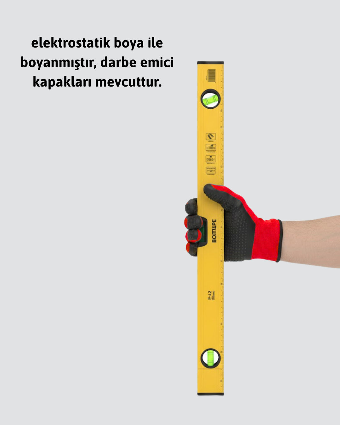 İnşaat ve Ev Kullanımı İçin 600 mm Su Terazisi - Görsel 4