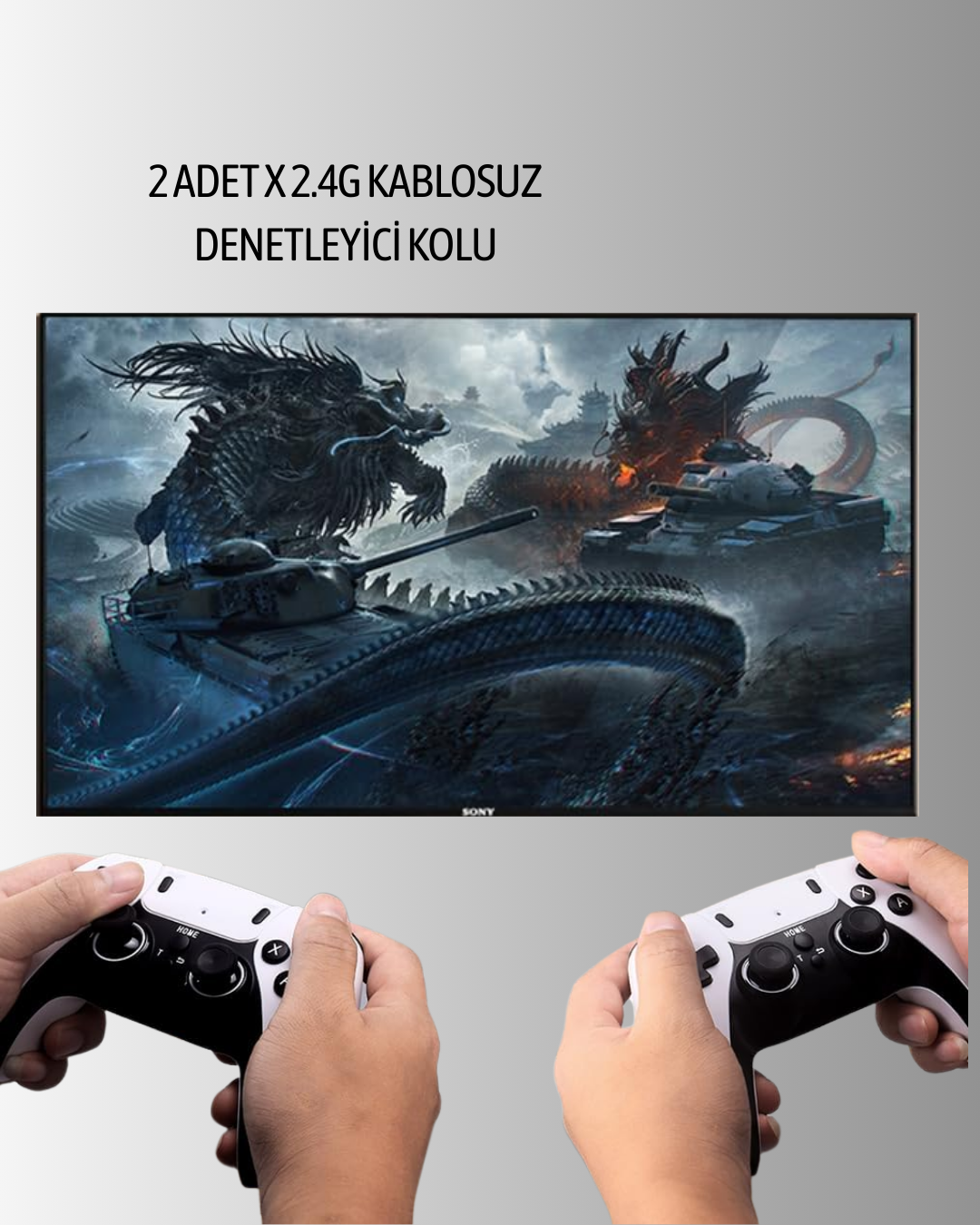 Çoklu Oyun Seçenekli TV Bağlantılı Oyun Konsolu - Görsel 2