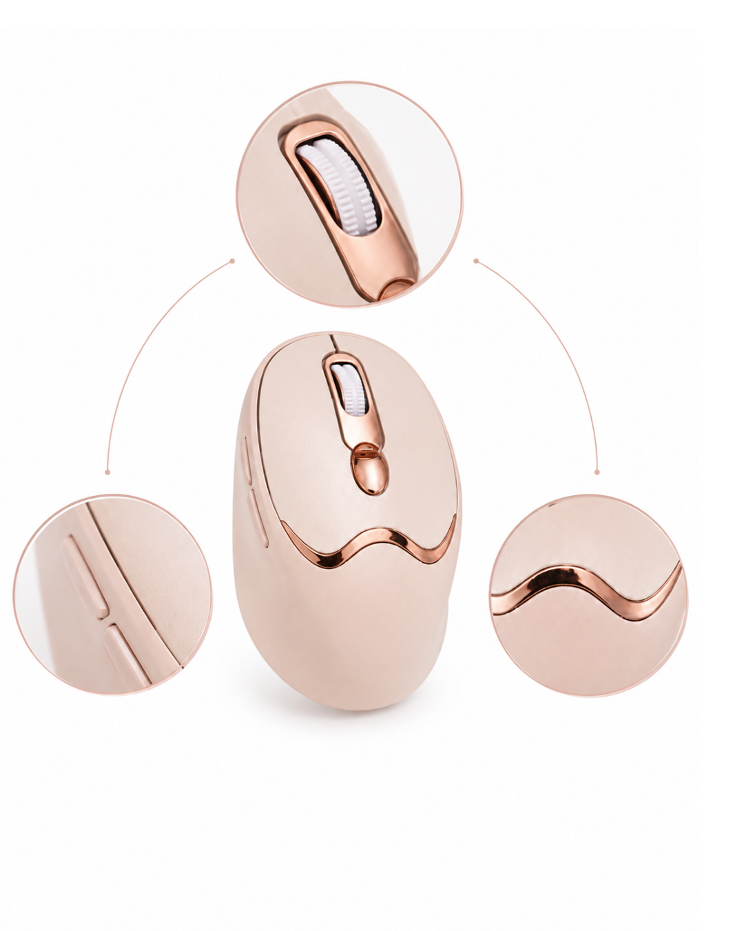 Bluetooth ve 2.4G Destekli Sessiz Kablosuz Mouse Şarjlı Tasarım - Görsel 4