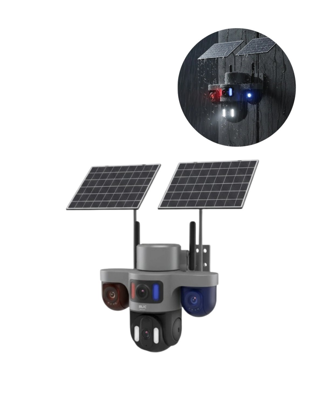 Güneş Enerjili Çiftlik Kamerası 3 Lensli 9MP Solar Kamera 2 Yıl Garantili - Görsel 4