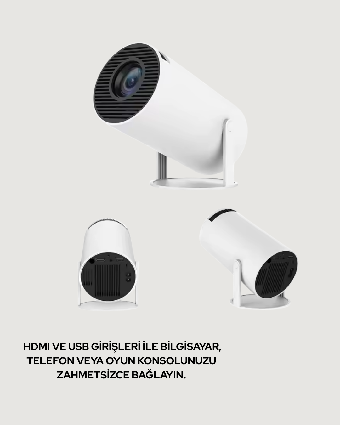Kablosuz ve Kablolu Bağlantı Seçenekli Ev Tipi Projeksiyon - Görsel 4