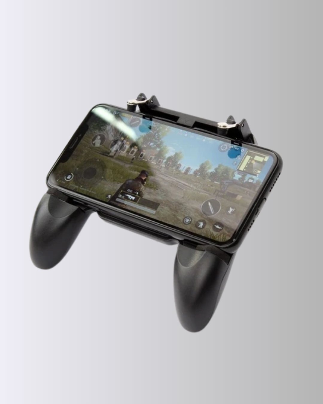 Joystick ve Parmak Tetikleyicili Mobil Oyun Gamepad Tutucu - Görsel 4