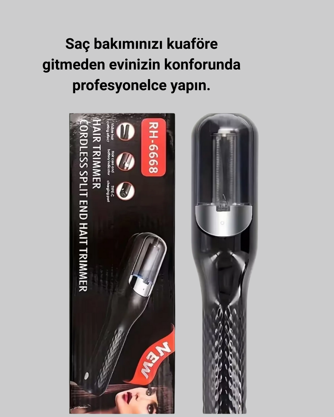 RH-6668 Şarjlı Saç Kesme Makinesi - Görsel 4