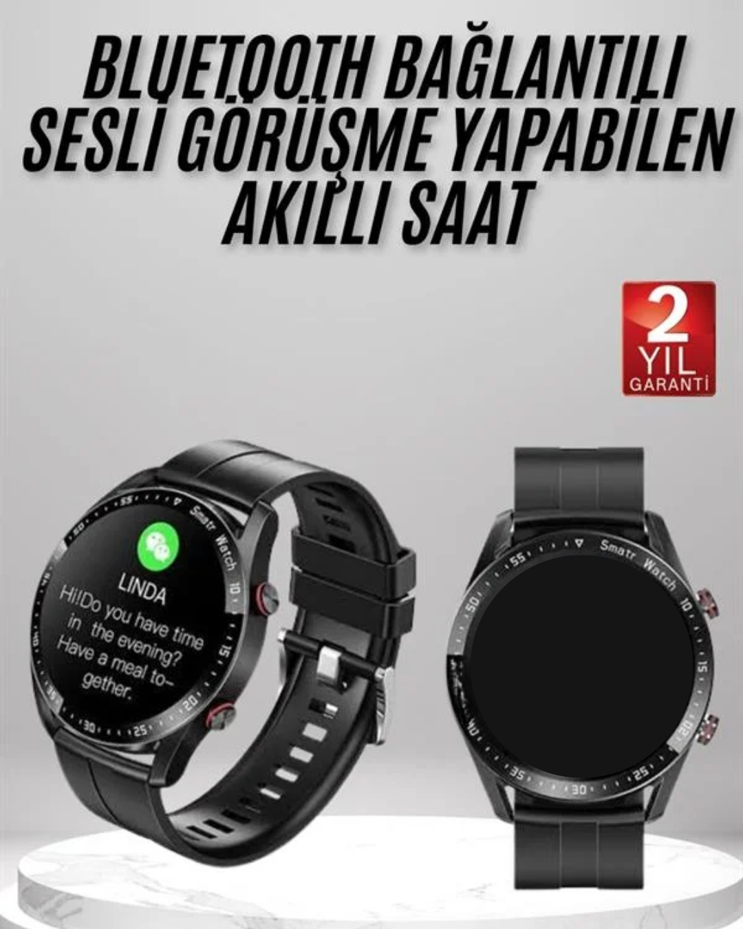 Spor Akıllı Saat Suya Dayanıklı Geniş Ekran ve Güçlü Batarya - Görsel 5
