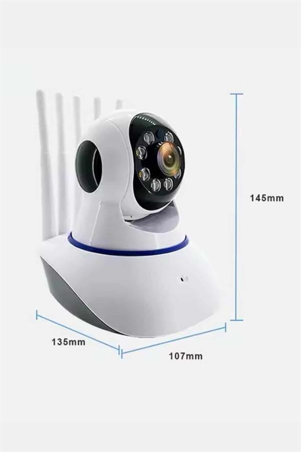 Akıllı Gece Görüşlü Sensörlü Wifi Kamera Telefondan Takip Edilebilir - Görsel 4