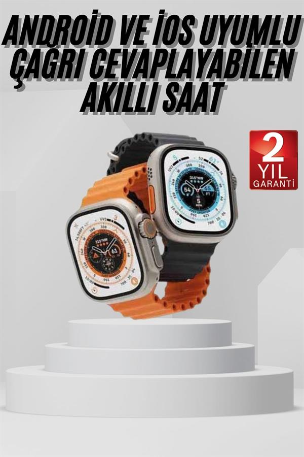Akıllı Saat Amoled Ekran Bluetooth Bağlantılı Özel Tasarım Unısex - Görsel 2