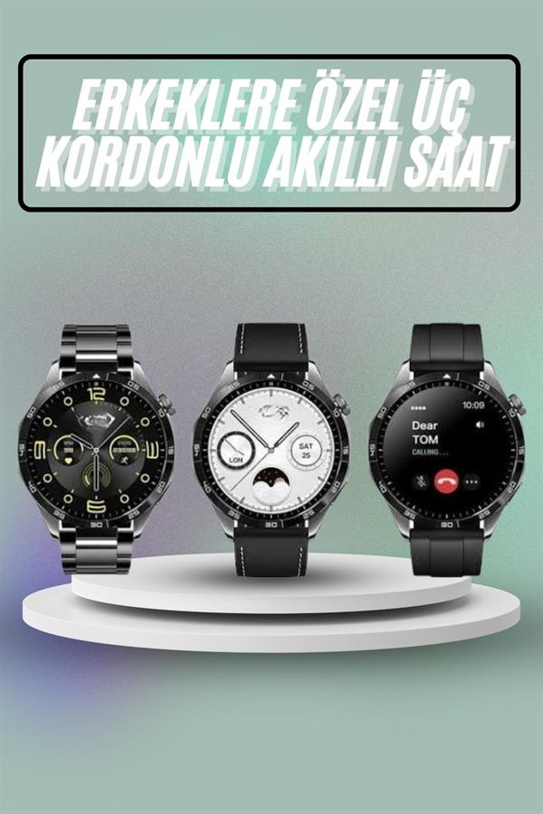 Akıllı Saat Ios Ve Android Tüm Telefonlara Uyumlu Çok Fonksiyonlu Amoled Ekran - Görsel 2