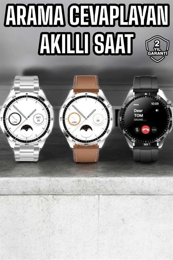 Akıllı Saat Titreşimli Amoled Ekran Uyku ve Sağlık Takibi Sesli Görüşme - Görsel 2