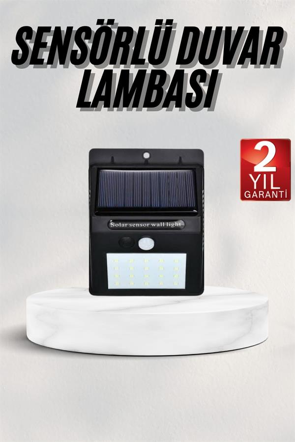 Bahçe Aydınlatması Güneş Enerjili Led Işık Lamba Sensörlü Dekoratif - Görsel 2