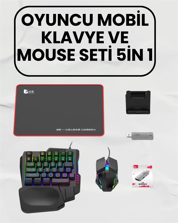 Bluetooth 5.3 Mobil Oyun Aksesuar Seti – PUBG Uyumlu - Görsel 2