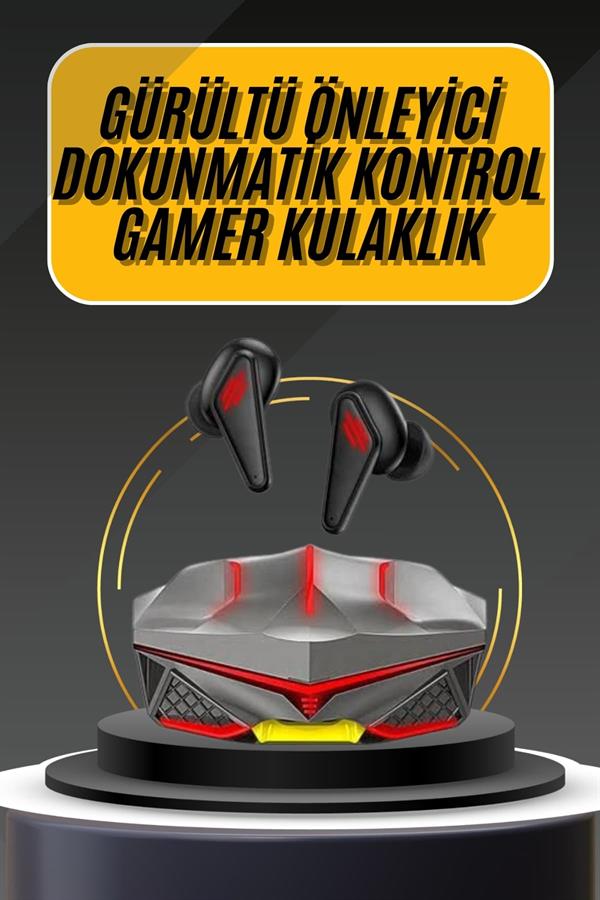 Bluetooth Kulaklık HD Ses Kaliteli Işıklı Metal Kasa Ios Android Uyumlu Mikrofonlu - Görsel 2