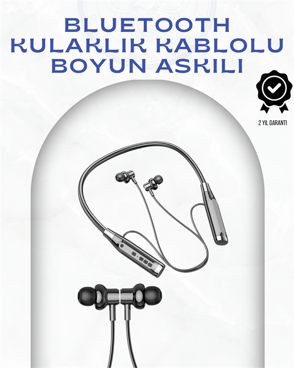 Boyun Askılı Kablosuz Kulaklık – 120 Saat Kesintisiz Müzik Keyfi - Görsel 2