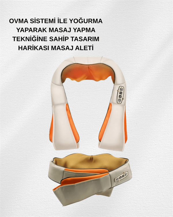 Boyun ve Omuz Masaj Aleti – Ovmalı ve Isıtmalı, Ev Tipi Masaj Deneyimi - Görsel 3