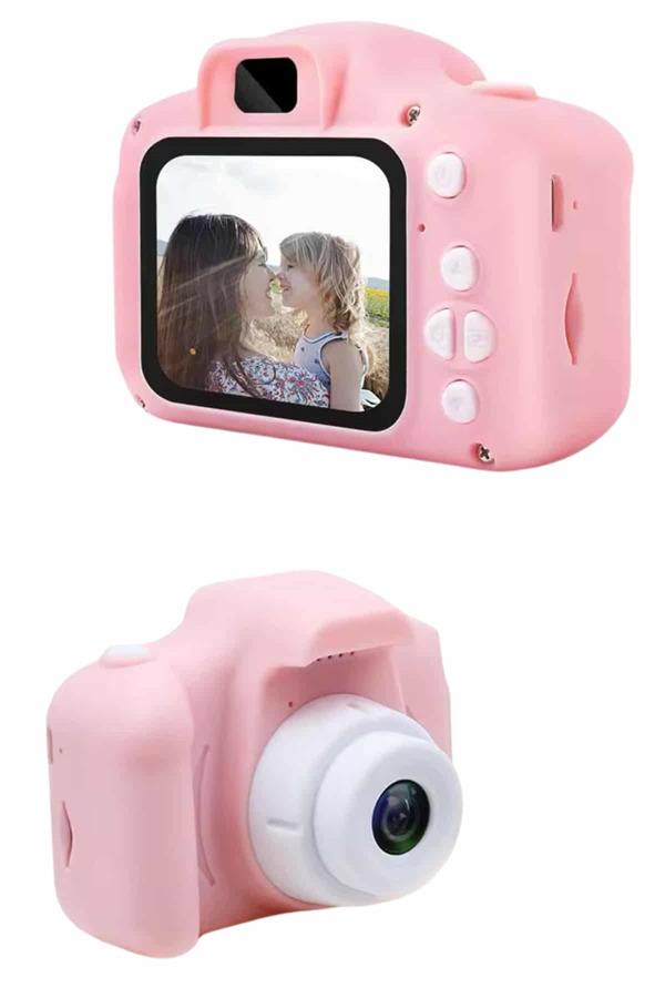 Çocuklara Özel Fotoğraf Ve Video Çeken Mini Çok Renkli Fotoğraf Makinesi - Görsel 5