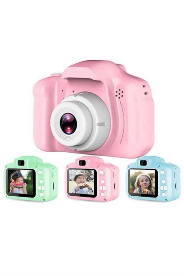 Çocuklara Özel Fotoğraf Ve Video Çeken Mini Çok Renkli Fotoğraf Makinesi - Görsel 3
