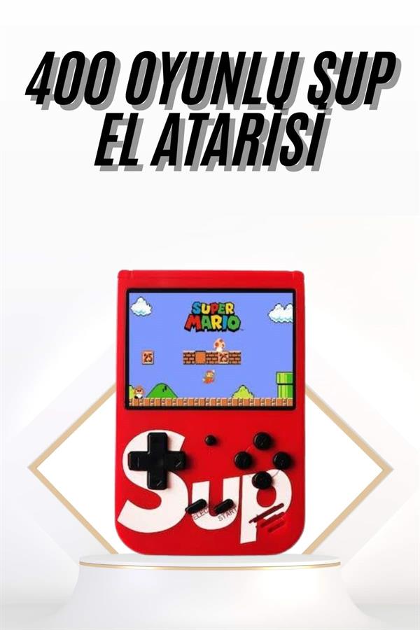 Çocuklara Özel Taşınabilir Sup El Atarisi 400 Oyunlu Nostaljik Oyun Konsolu - Görsel 2