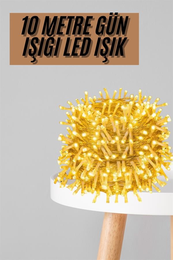 Fişli 10 Metre Günışığı Led Işık 3 Aydınlatma Modlu Dekoratif Ortam Aydınlatması - Görsel 2