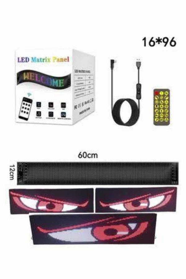 Digital Araba Yazısı Ekran Matrix En Büyük Boy Matrix LED Panel 19*96 pıxel - Görsel 4