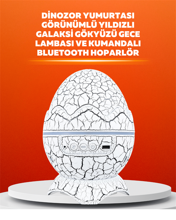 Dinozor Yumurtası Tasarımlı Projektörlü Gece Lambası - Görsel 2