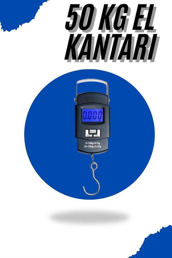El Kantarı Dijital El Terazisi 50 Kg Kapasiteli LCD Ekranlı - Görsel 2