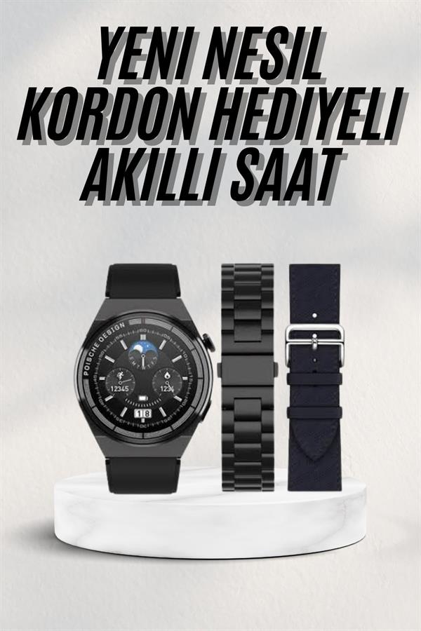 En Çok Tercih Edilen Akıllı Saat Amoled Ekran Nabız Sensörü GPS Uyumlu Adımsayar - Görsel 2