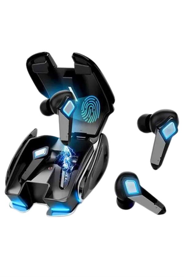 Gamer Kulaklık Gecikme Yapmaz Yüksek Ses Kaliteli Kablosuz Bluetooth Kulaklık - Görsel 4