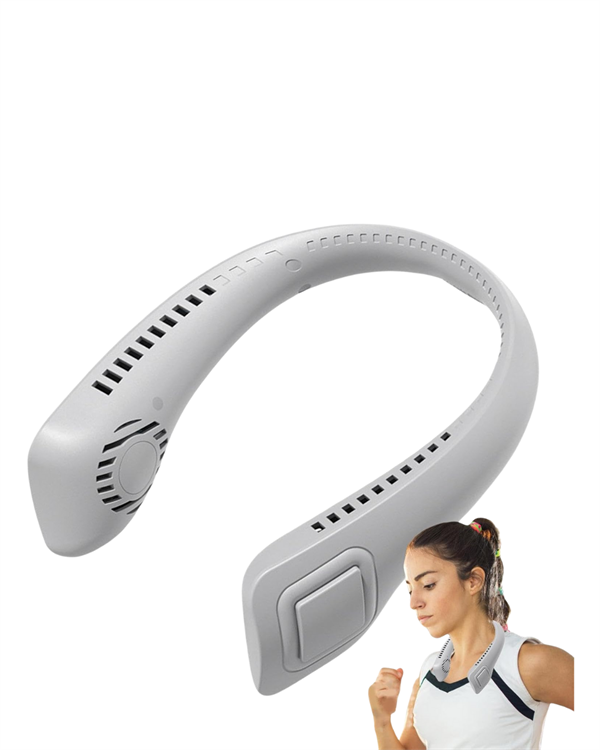Giyilebilir Bladeless Boyun Fanı | 360° Serinlik, 5 Kademe Rüzgar, USB Şarjlı Sessiz Mini Klima - Görsel 4