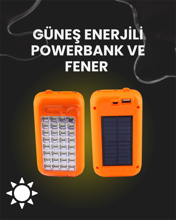 GS-875 GÜNEŞ ENERJİLİ POWERBANK - Görsel 2