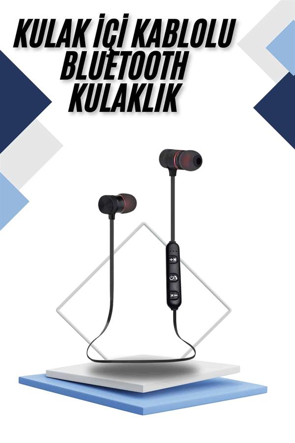Kablolu Kulakiçi Bluetooth Kulaklık Mıknatıslı ANC Özellikli Yüksek Ses Kaliteli - Görsel 2