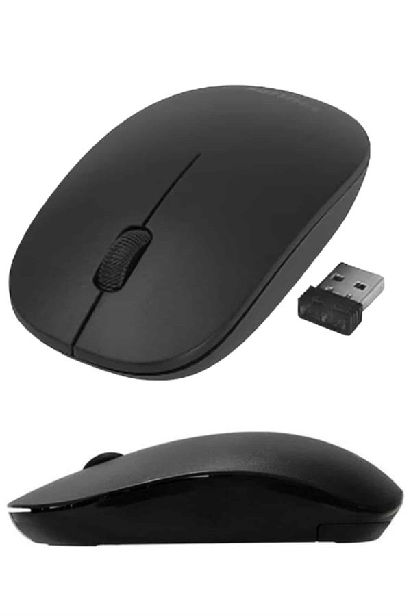 Kablosuz Bağlantı Yüksek Hassasiyetli Kablosuz Wireless Siyah Mouse - Görsel 4