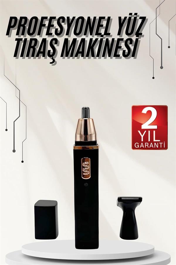 Kulak Burun Tıraş Makinesi Taşınabilir Şarjlı 3 Başlıklı Uzun Ömürlü - Görsel 2