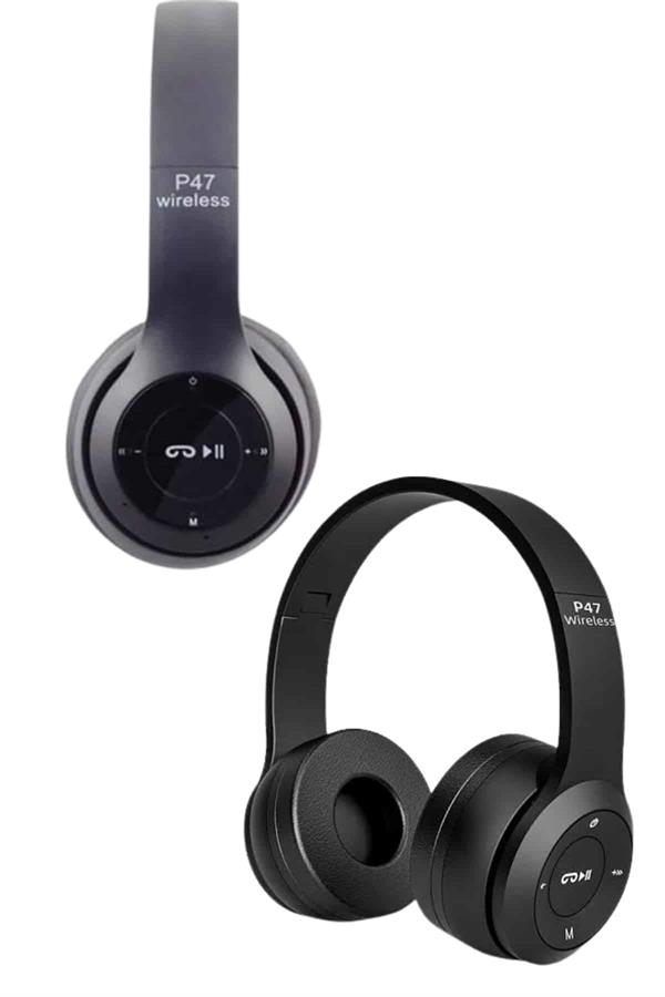 Kulak Üstü Bluetooth Kulaklık Yüksek Ses Kaliteli Ayarlanabilir - Görsel 4