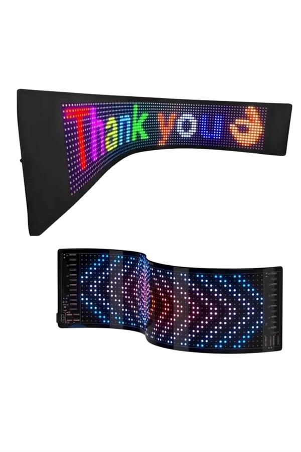 Kumandalı App Kontrollü LED Ekran 16X192 pixel Led Matrix Araç Camı Yazısı - Görsel 3