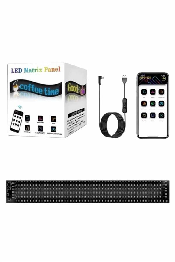 Led Ekran Matrix Panel Dijital Araba Yazısı RGB - Görsel 5