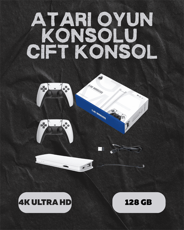 M15 Retro Konsol – 20.000 Oyunlu, Çift Gamepadli, 4K HDMI - Görsel 2