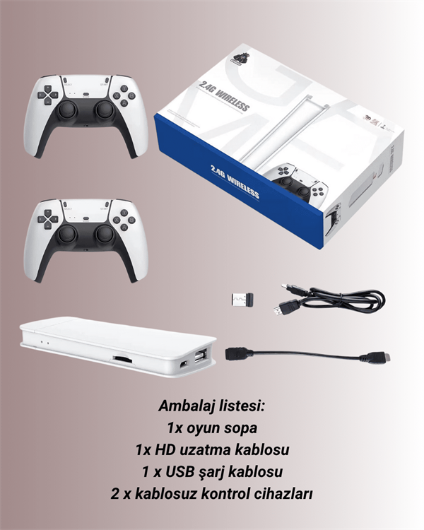 M15 Retro Konsol – 20.000 Oyunlu, Çift Gamepadli, 4K HDMI - Görsel 5