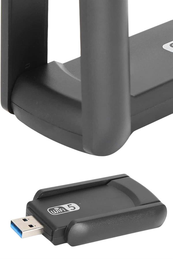 Mbps Wifi Alıcı Kablosuz Wifi Adaptörü Çift Band Çift Antenli - Görsel 3