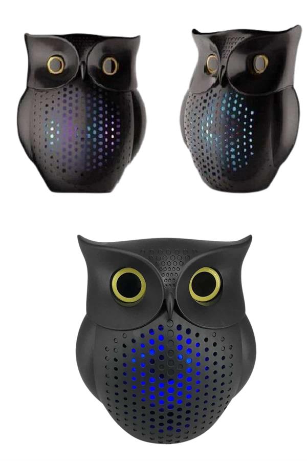 Müzik Çalar Bluetooth Hoparlör Speaker 5.0 Kablosuz Baykuş Görünümlü - Görsel 5